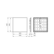 PHILIPS LED světelný panel, 34W, 600x600mm, 4100lm, 4000K pro kanceláře   P516601 - 2