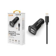 ALI AN 2,4A,2xUSB,Lightning,čern CHA0012 - 1