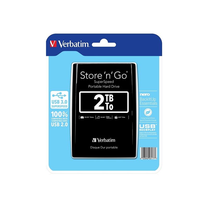 VERBATIM Store'n'Go 2TB Black (53177) - 1