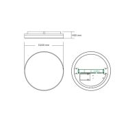 Svítidlo LED stropní ELPO 12W 1000lm 3CCT-3000K/4000K/6000K ELW-053 - 2