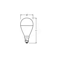 LED žárovka Osram E14 7,5W/60W 4000K 230V P45 FR - 2