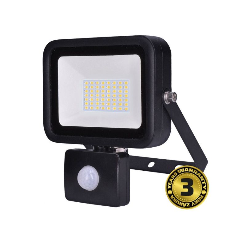 Solight LED reflektor PRO se senzorem, 50W, 4600lm, 5000K, IP44 - WM-50WS-L - 1