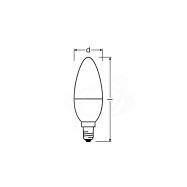 LED žárovka Osram E14 5,5W 4000K 230V B38 FR - 3