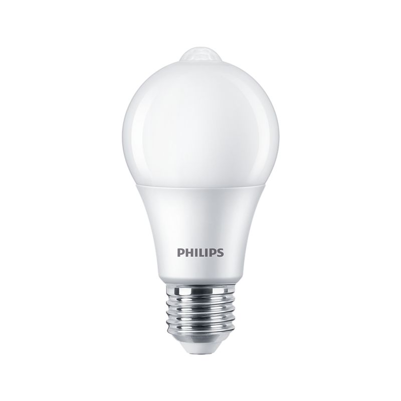 LED žárovka Philips E27 8W/60W + sensor, 2700K 230V A60  P782733 - 1