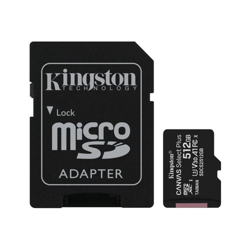 Kingston microSDXC 512GB A1 CL10 100MB/s - 1