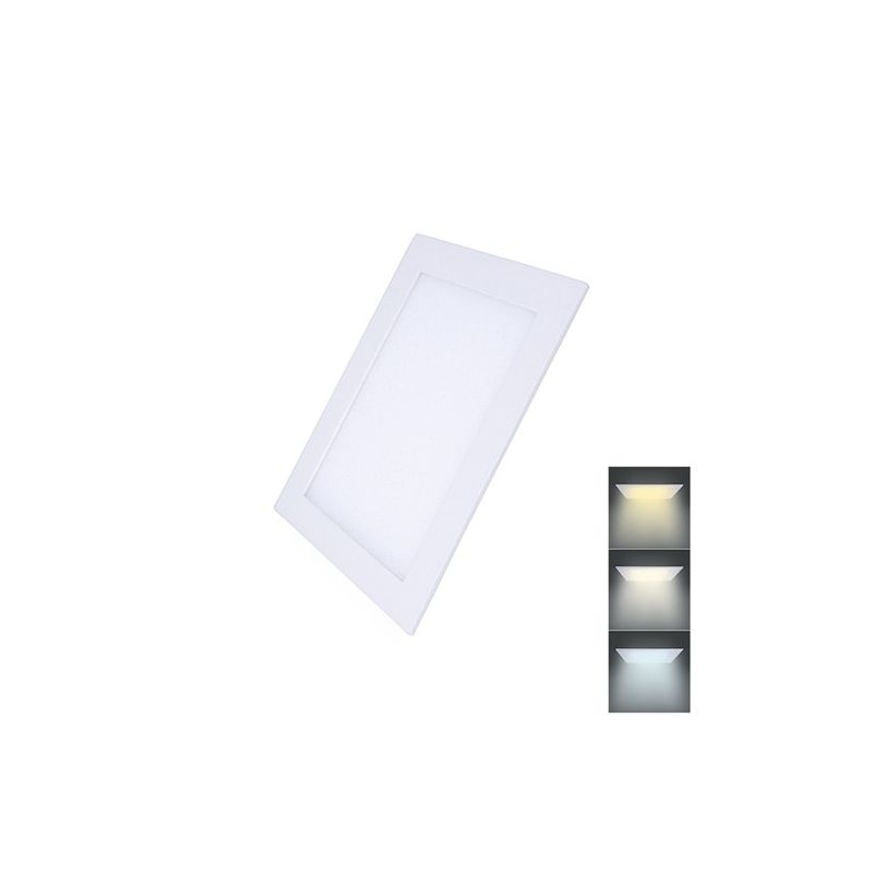 Solight LED mini panel CCT, podhledový, 12W, 900lm, 3000K, 4000K, 6000K, čtvercový - WD141 - 1