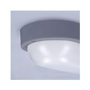 Solight LED venkovní osvětlení oválné, 13W, 910lm, 4000K, IP54, 21cm, šedá barva - WO744-G - 8