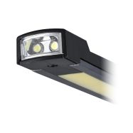 Solight pracovní nabíjecí LED lampa,  500lm + 70lm, COB, Li-Ion, USB, černooranžová - WM20 - 8