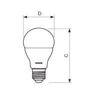 LED žárovka Philips E27 10W 2700K 230V A60  SET2ks  P471115 - 2