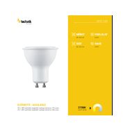 Technik LED žárovka, bodová, 5W, GU10, 2700K, 410lm, bílá  MTL-GU102700K5W - 4