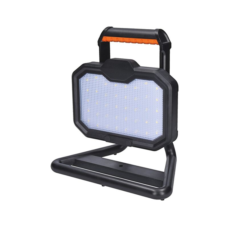 Solight LED reflektor 20W, přenosný, nabíjecí, 2000lm, oranžovo-černý - WM-20W-RE - 1