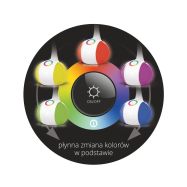 NILSEN LED stolní lampa MAGIC dotyková, stmívatelná, 7W, barev.podsvícení, šedá  US012E - 3