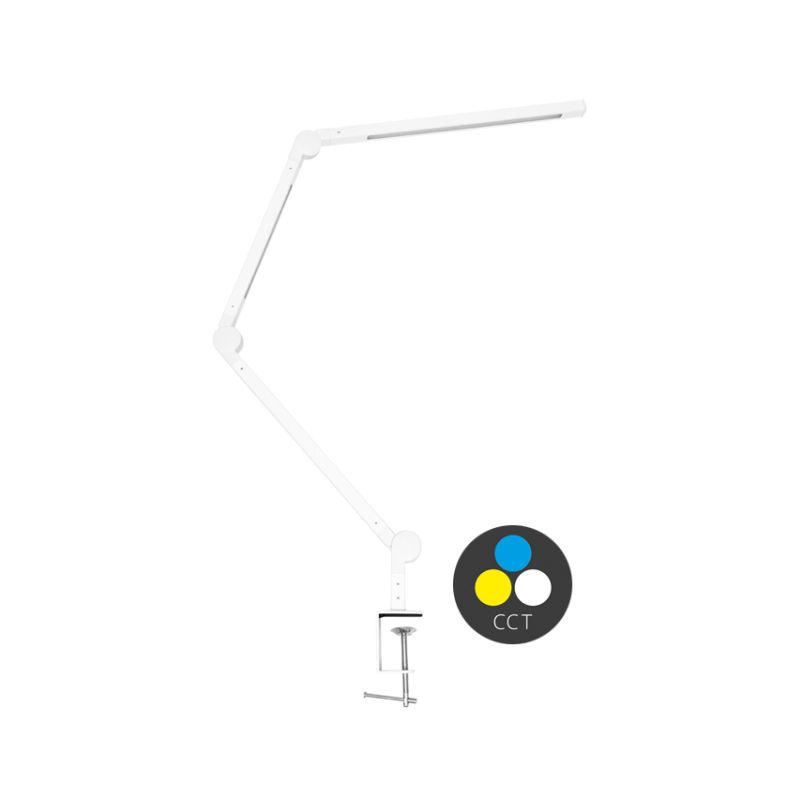 ECOLITE LED stolní lampa 19W (8W+11W) volba teploty světla, stmívatelná, stolní úchyt, bílá LU19WT-BI - 1