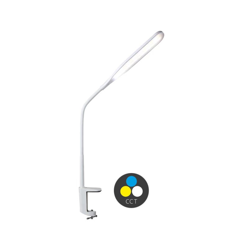 ECOLITE LED stolní lampa 10W volba teploty světla, stmívatelná, stolní úchyt, bílá LU13C-BI - 1