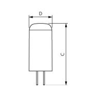 LED žárovka PHILIPS, G4 1,8W 830  P767693 - 2