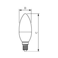 LED žárovka Philips E14 5W 2700K 230V B35 FR   P312500 - 2