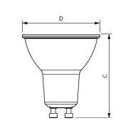 LED žárovka Philips, GU10, 5W, 4000K, úhel 120°  P308657 - 2