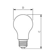 LED žárovka Philips E27 10,5W 2700K 230V A60 CL  P347144 - 3