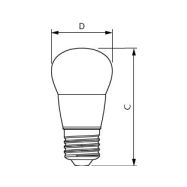 LED žárovka Philips, E27, 2,8W 2700K 230V P45 FR    P312425 - 2