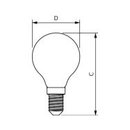 LED žárovka Philips FILAMENT Classic E14 6,5W 2700K 230V P45 CL  P347564 - 2