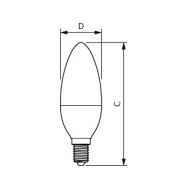 LED žárovka Philips E14 7W 6500K 230V B38 FR - 2