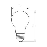 LED žárovka Philips E27 10,5W 4000K 230V A60 FR CW   P704148 - 3