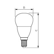 LED žárovka Philips E14 5W 2700K 230V P45 FR   P312647 - 2