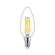 LED žárovka Philips E14 3,4W/40W stmívatelná, čirá, 2700K 230V B40 CL   P449411 - 1