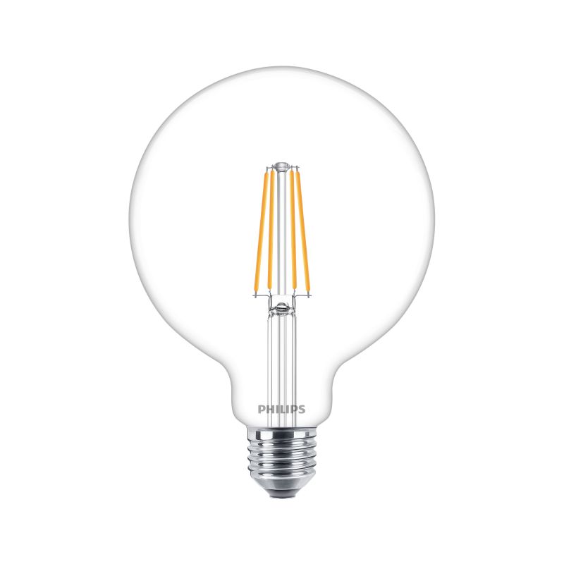 LED žárovka Philips E27 G120 Globe 5,9W/60W stmívatelná, 2700K, čirá 230V - 1