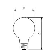 LED žárovka Philips E27 7W 2700K 230V A93 CL  P346772 - 3