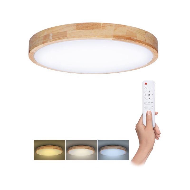 Solight LED osvětlení s dálkovým ovladačem Solid Oak, 48W, 3360lm, 39cm, změna chromatičnosti, stmívatelné - WO8009 - 1