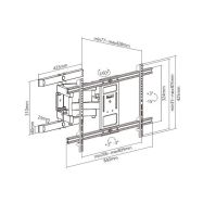 AQ Vision BR84AM polohovatelný držák TV 43" - 90" - 10